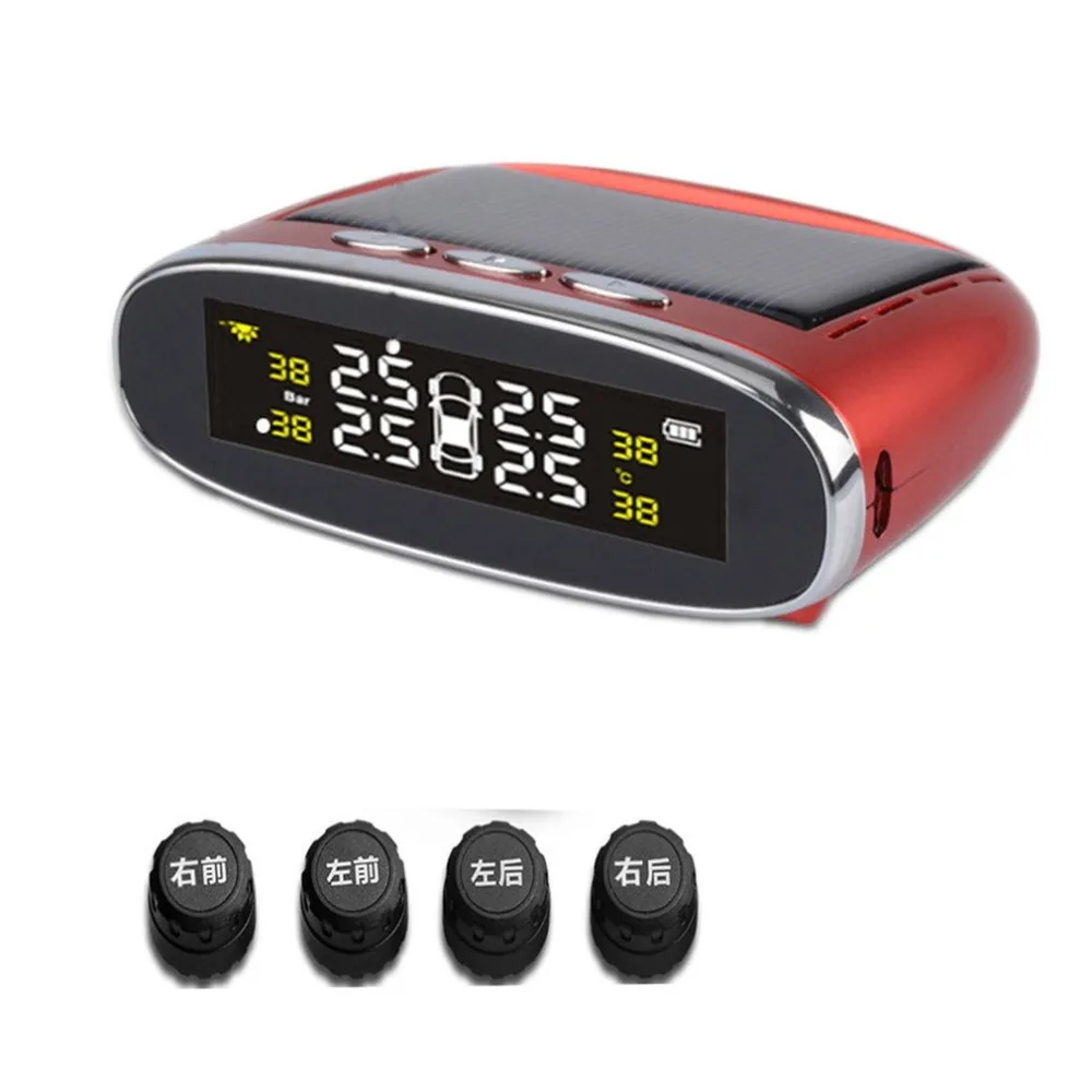 Для Steelmate Tp-s1i Tpms система контроля давления в шинах беспроводной солнечный дисплей 4 внутренних/внешних датчика