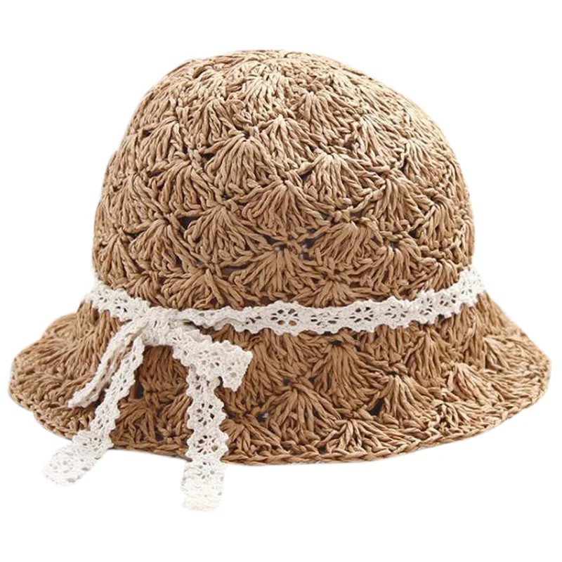 

New Handmade Girls Beach Hats Hats For Girl Parent-Child Sun Hats Summer Straw Hat For Girls