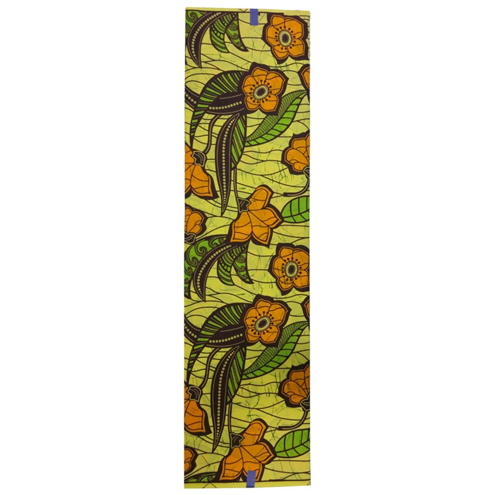 Африканский Дашики желтый воск ткань с цветочным принтом повседневные женские платья ткань