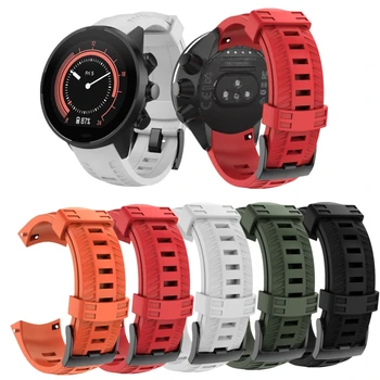 

1Pc Replacement Silicone Replacement Sport WristStrap Watch Band for SUUNTO- 7/9 Baro Smart Watch Sports Wristband Accessories