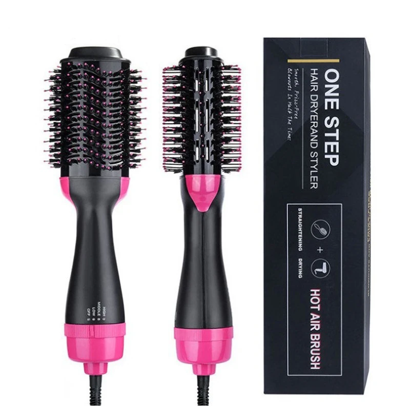 3 In 1 One Step Hair Dryer Hair Curler Professional Hot Air Brush Quickly Hairs Straightener Hair Styling Women Hair Curler Tool