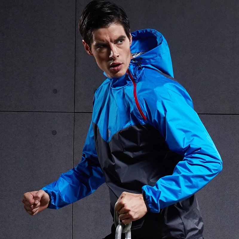 VANSYDICAL куртка для бега мужчин пуловер с капюшоном длинным рукавом спортивная
