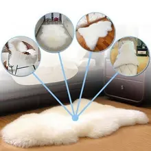 Мягкий ковер из искусственной овчины, покрытие для стула, искусственная шерсть, теплые ковры с мехом для гостиной