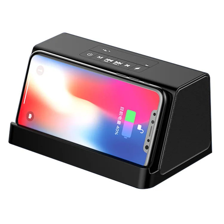 

Cross Border Hot Selling Wireless Bluetooth Speaker Card Instert Mini Subwoofer with Wireless Charger Wireless Small Sound Box D