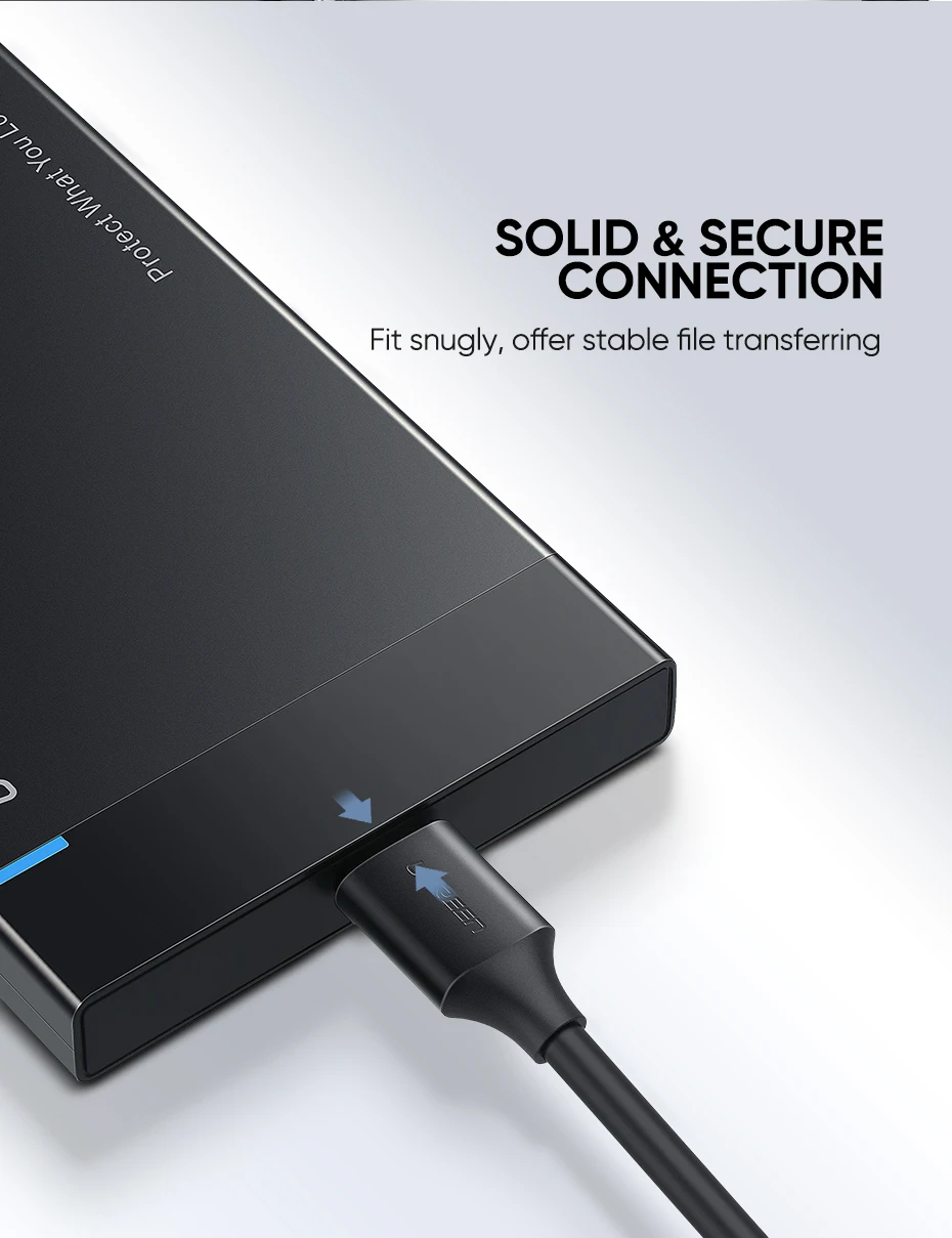 Ugreen USB C к Micro B 3,0 кабель 5 Гбит/с 3 А шнур для быстрой синхронизации данных для Macbook жесткий диск HDD SSD чехол usb type C Micro B кабель