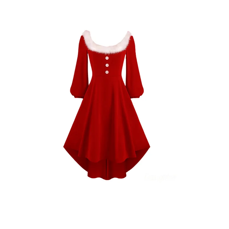 thumbnail image 1 of Vestidos de Navidad para madre e hija, vestidos para adultos y niños, trajes de fiesta de Navidad para la familia a juego para madre e hija, 1 of 5