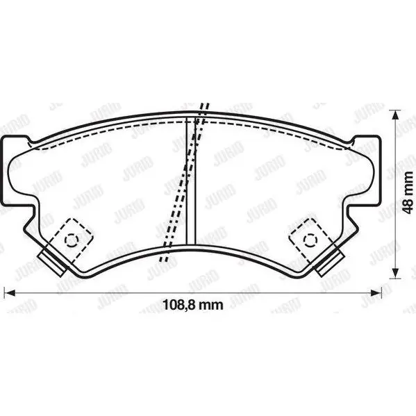 Тормозные колодки SUBARU JURID 572211J