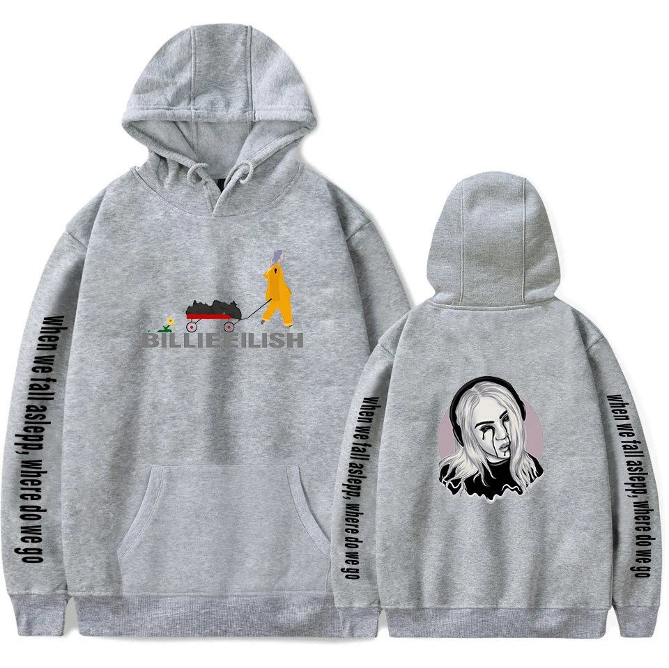 Новая Толстовка Billie Eilish, женская и Мужская Повседневная Толстовка, 2d-теплый популярный детский Модный пуловер в стиле знаменитостей розового и белого цветов