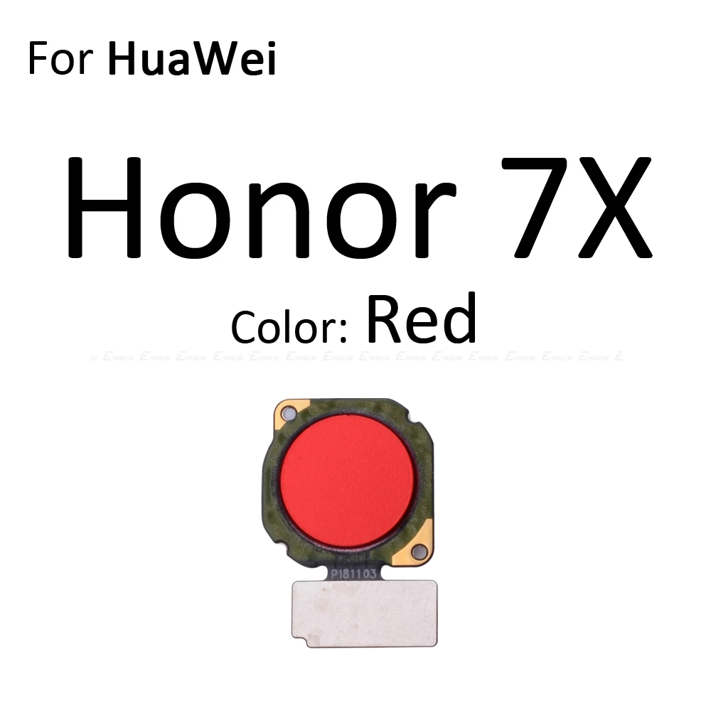 Сканер отпечатков пальцев разъем для Huawei Honor Play 7X 7C 7A Pro Сенсорный сенсор ID Главная Кнопка возврата ключ подключения гибкий кабель