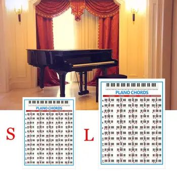 

Student Piano Chord Practice Chart Beginner Learning Fingering Poster Teachers Music Lessons Teaching Guide Chart