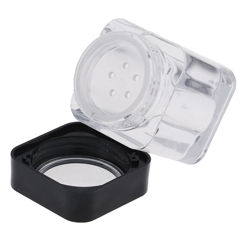 10g Portable Empty Plastic Makeup Nail Art Bead Storage Container Cosmetic Cream Jar Pot Box Round Bottle