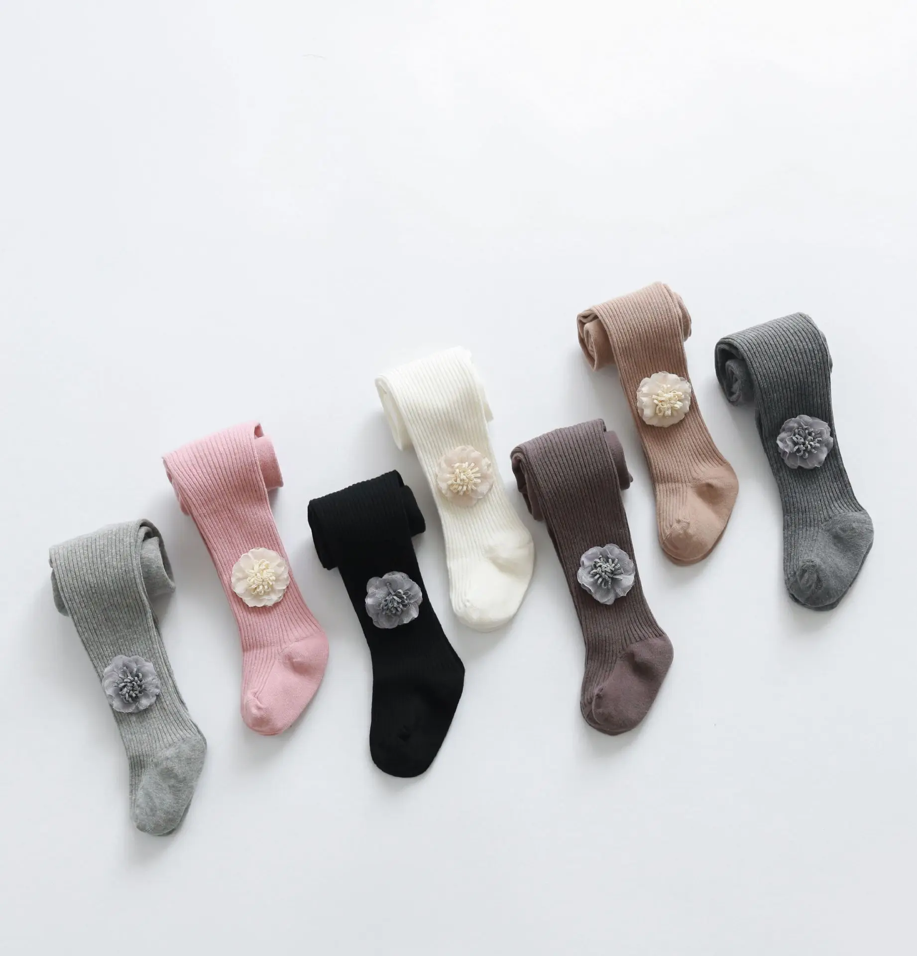 

Panty-hose for Kids Knitted Cotton Girls' Pantyhose Spring, Autumn And Winter New Style 2019 Infants Child Body Stocking Korean-