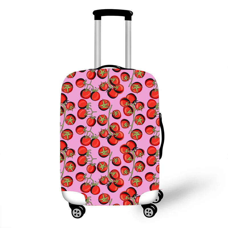Эластичный Защитный чехол для багажа, защитный чехол для чемодана, чехлы на колесиках, Чехлы, 3D аксессуары для путешествий с фруктовым узором 100 - Цвет: K