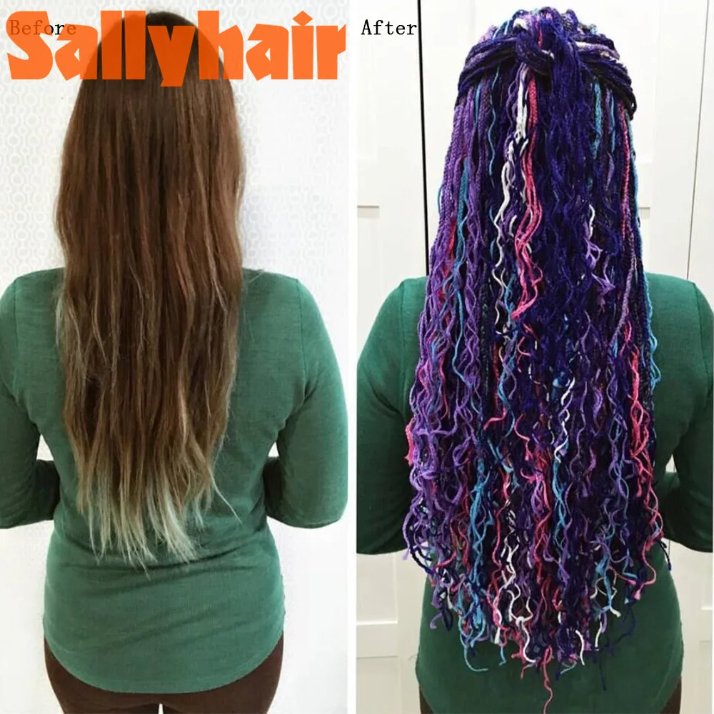 Sallyhair Zizi Braids Micro Crochet Box Braids Synthetic Hair