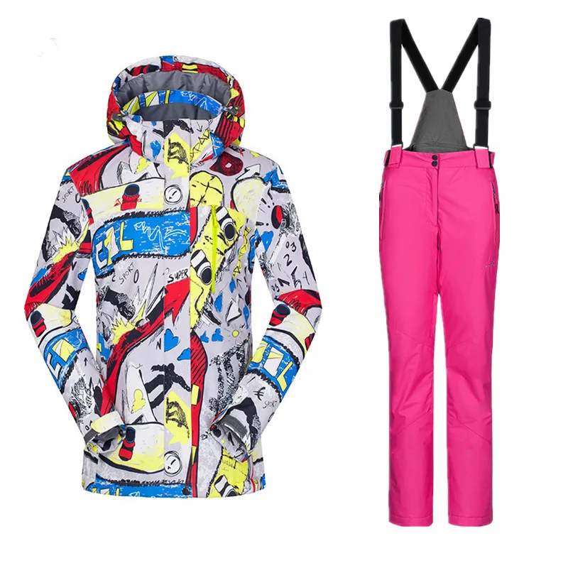 Winter Ski Jacket Ski Suit Women Winter Jacket Female Snowboard Jacket Skiing Sport Suit Waterproof Snowboarding Sets Snowboard