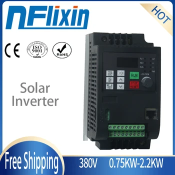 

For Europe !0.75KW/1.5Kw/2.2Kw/4KW/5.5KW/7.5KW VFD Solar Frequency Inverter DC Input to 3P 380V Output Motor Speed Control