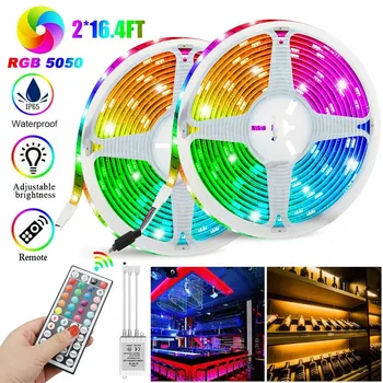 

32.8 FT 3528 SMD RGB 300 LED Strip light string tape+44 Key IR remote control