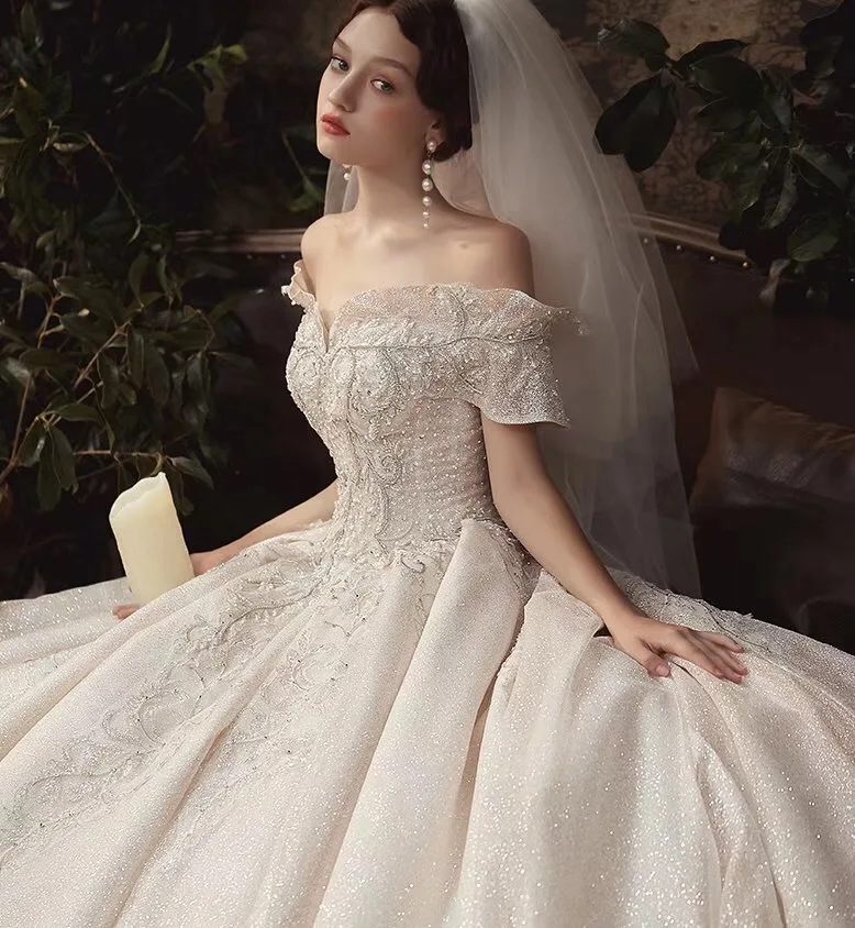 BacklakeGirls Vestido Novia Boho Элегантное свадебное платье сексуальное с вырезом лодочкой и открытыми плечами женское платье для свадьбы Novias реальные фотографии
