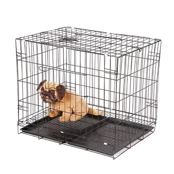 

Wire Rectangular Cage for Small Pet Birds and Dog Rabbit with Extractable Tray