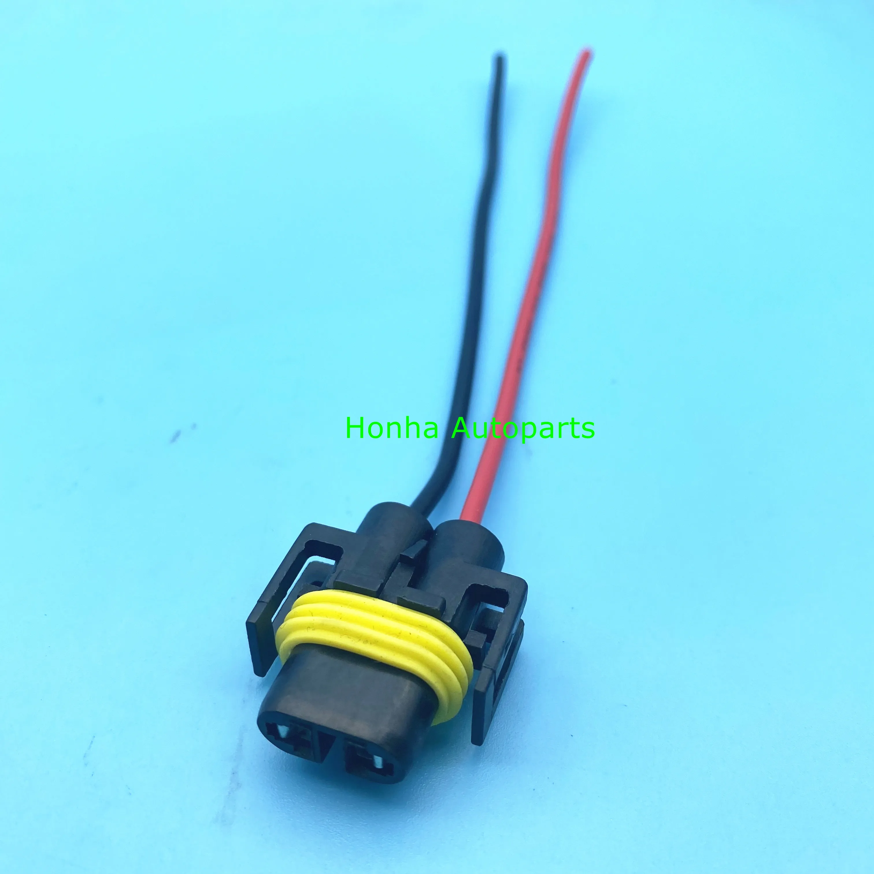 

Free Shipping 2 pin H11 Fog Lamp Harness Connector Automotive Waterproof Connector HID Xenon Lamp Plug 12124819 wire harness