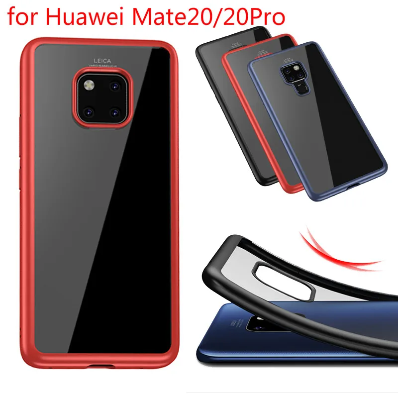 

Soft TPU Clear Stylish Cover All-Round Protection Anti-Falling Case with Metal Luster Edge Case for HUAWEI Huawei Mate20/20Pro