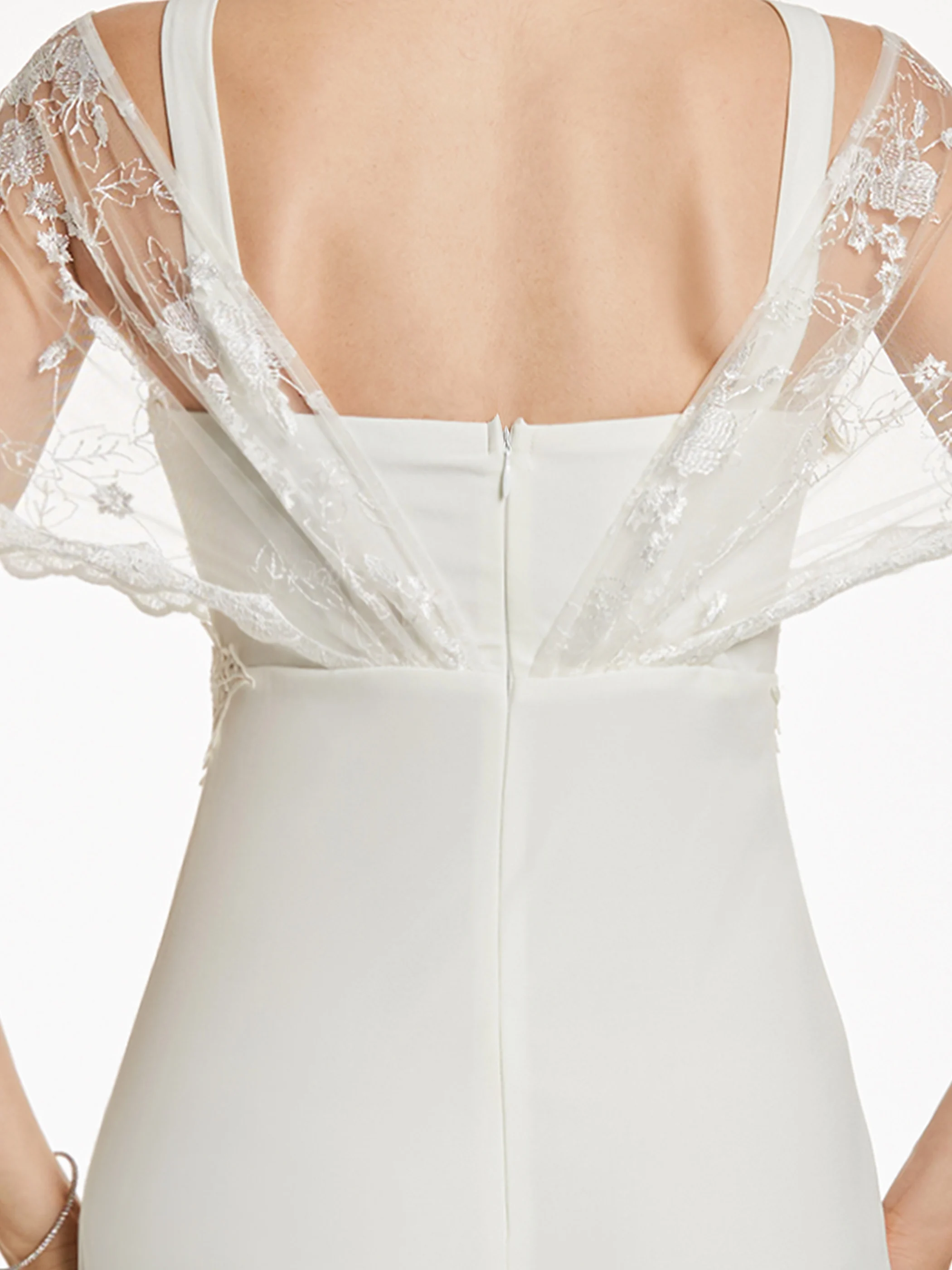 Dressv белое длинное недорогое вечернее платье с короткими рукавами, v-образным вырезом, аппликацией, свадебное вечернее платье, вечернее платье