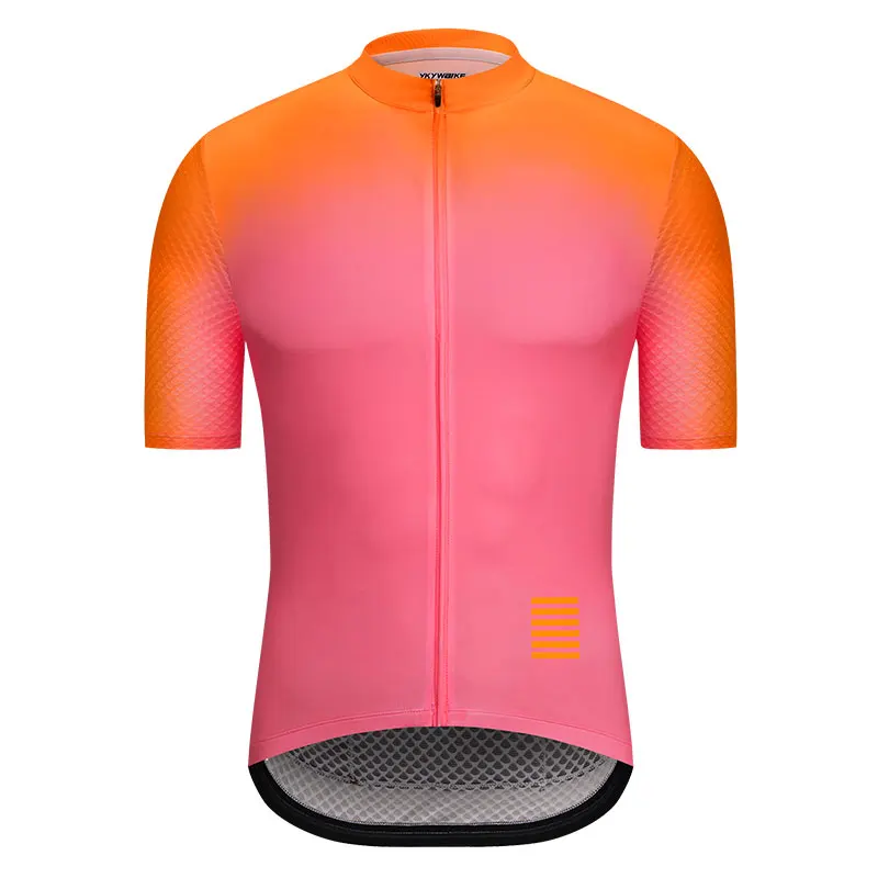 Джерси для велоспорта,, Мужская дышащая одежда для горного велосипеда, одежда для гонок, MTB, одежда для велосипеда, скидка, товар, одежда для велосипеда - Цвет: Розовый