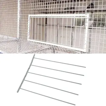 

5pcs Bird Racing Pigeon Cage Door Stainless Steel Entrance Wire Trap Door Curtain E7CB