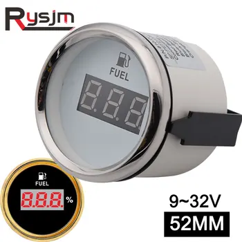

Digital 52mm Fuel Gauge Oil Tank Level Indicator 0~190ohm Oil Level Gauge Fuel Level meter percentage for Yacht Boat Cat 9-32V