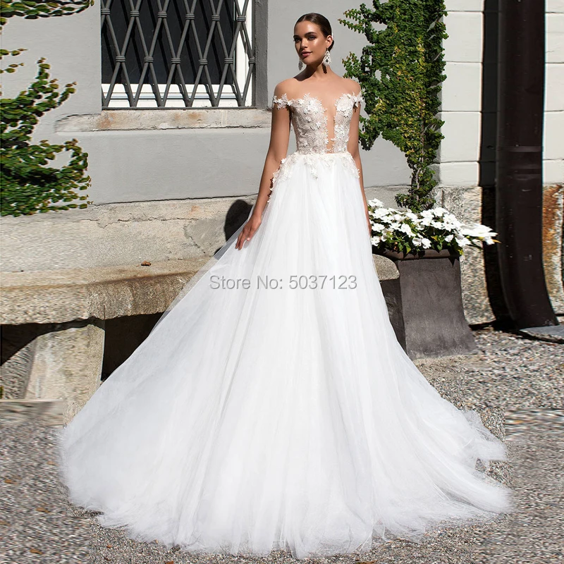 Uit de Schouder Mermaid Trouwjurken Diepe V-hals Vestido De Noiva Kant Applicaties Robe De Mariee Knop Illusion Hof trein Uit de Schouder Mermaid Trouwjurken Diepe V-hals Vestido De Noiva Kant Applicaties Robe De Mariee Knop Illusion Hof trein