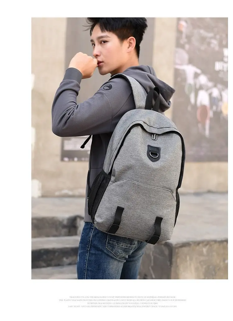 Fililuk Large Capacity Men Backpack Korean Style Laptop Backpack Casual Travel Backpack Fashion School Backpack BIX108 PM49