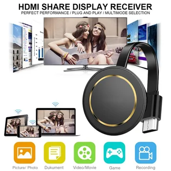 

Wireless Display Dongle Adapter TV Stick WIFI Portable Display Receiver 1080P HDMI Miracast Dongle For IOS IPhone IPad/Android