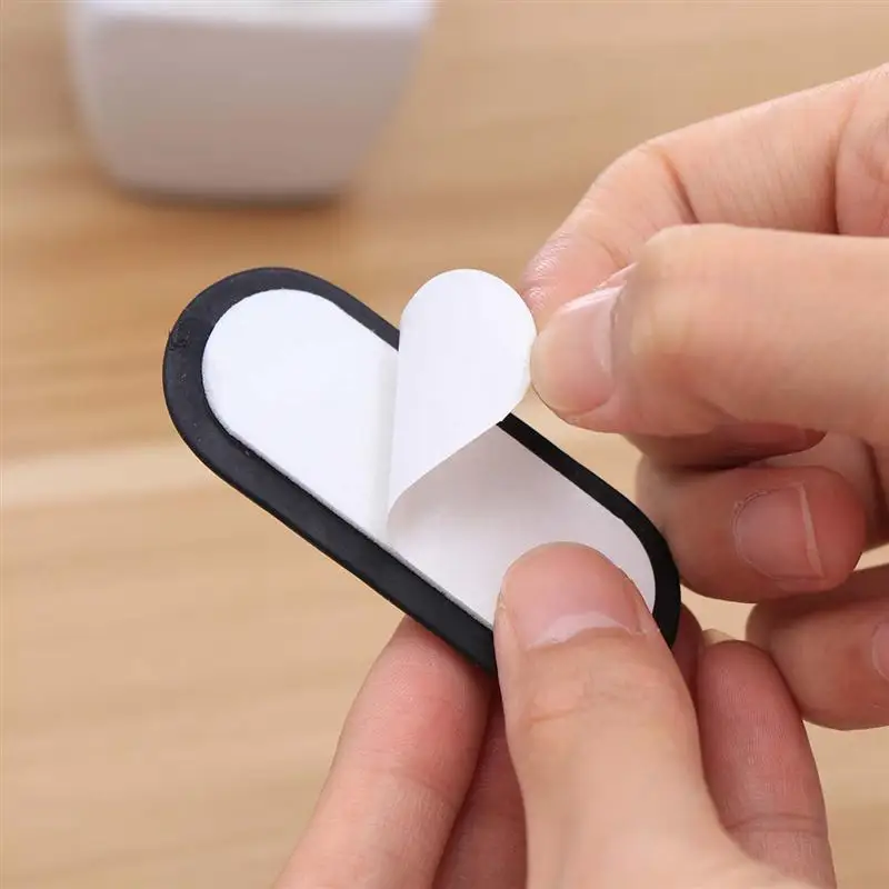 20pcs Self Adhesive Cord Holders Wiring Cable Fastener Desk Cable Clips Plastic Cord Organizer Wire Management For Home Office