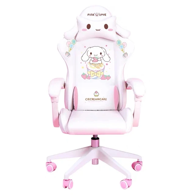 Cute Cartoon Chairs Bedroom Comfortable Office Computer Chair Home Girls Gaming Chair Swivel Chair Adjustable Live Gamer Chairs Office Chairs Aliexpress