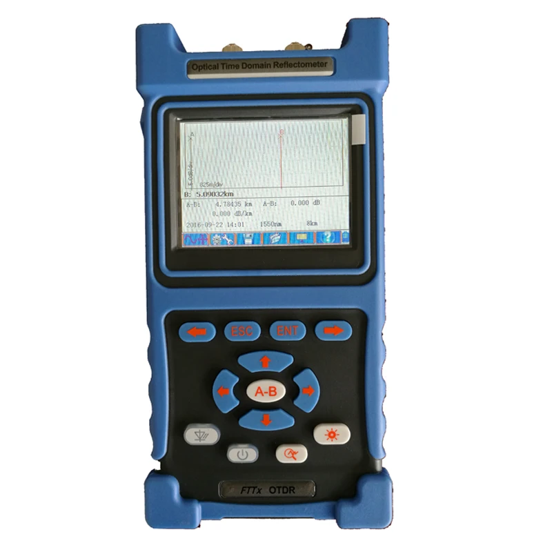 

1310/1550nm 32/30dB Handheld Mini OTDR with Touch Screen and VFL and USB Port