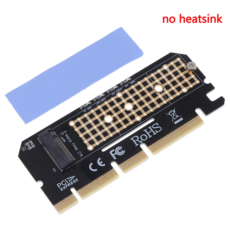 Черный 1 шт. M.2 NVMe SSD адаптер M2 Для PCIE 3,0X16 контроллер карты M ключ интерфейсная карта - Цвет: Черный