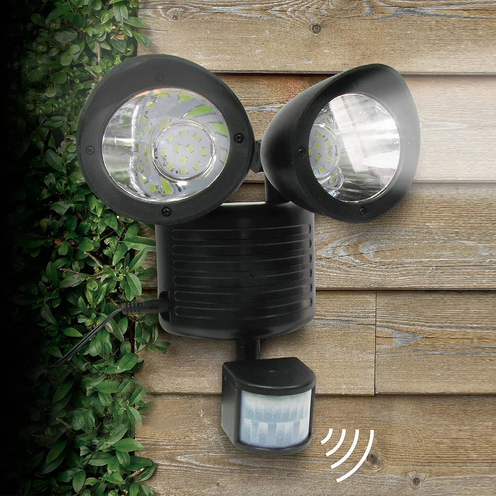 

22 LED Dual Security Detector Solar Spot Light Motion Sensor Outdoor Floodlight Yard Light
