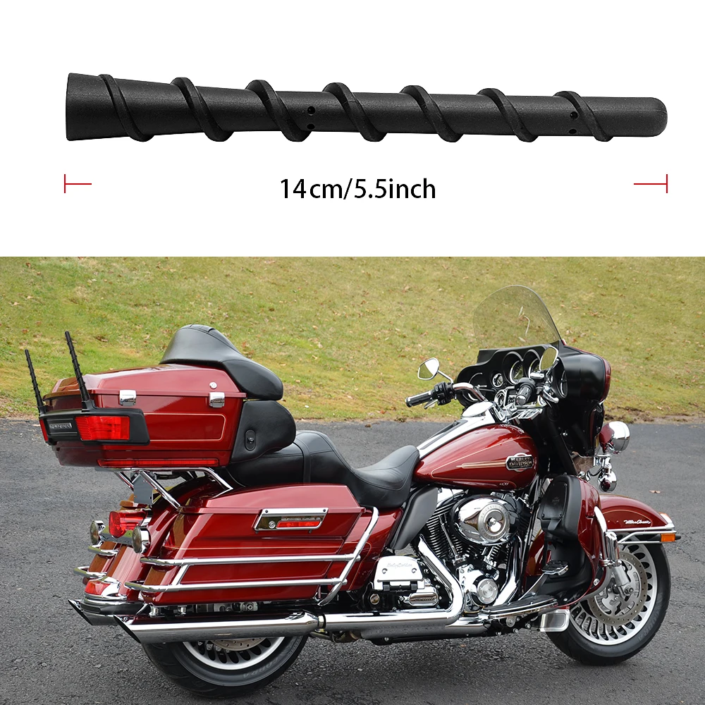 

2x New Short Black For Harley Motorcycle Radio Antenna Mast 5.5inch Universal US
