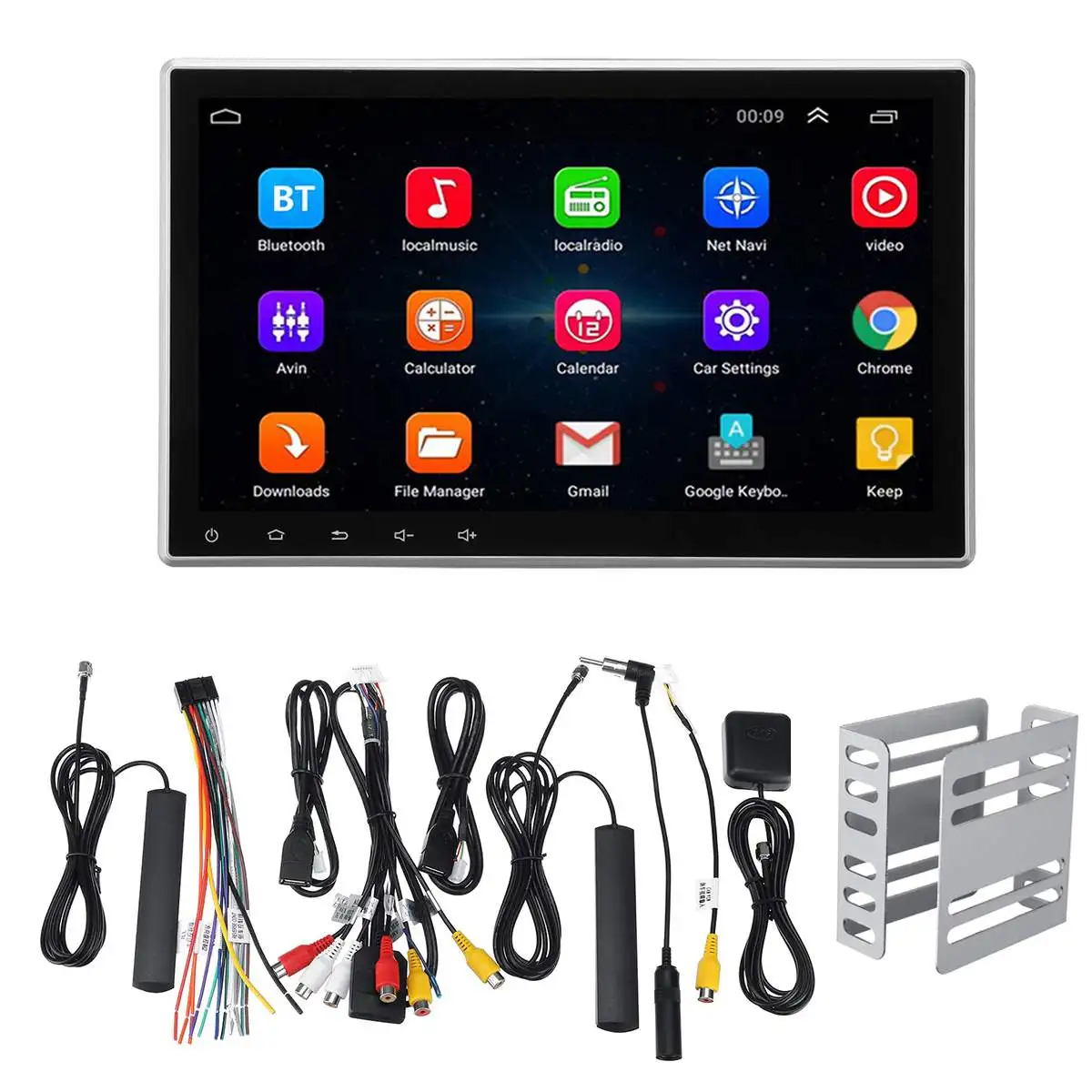 Best 10.1" Android 8.0 Car Radio 1 Din 8Core Stereo Receiver GPS Stereo Wifi bluetooth RDS Audio Universal Car Multimedia Player 3