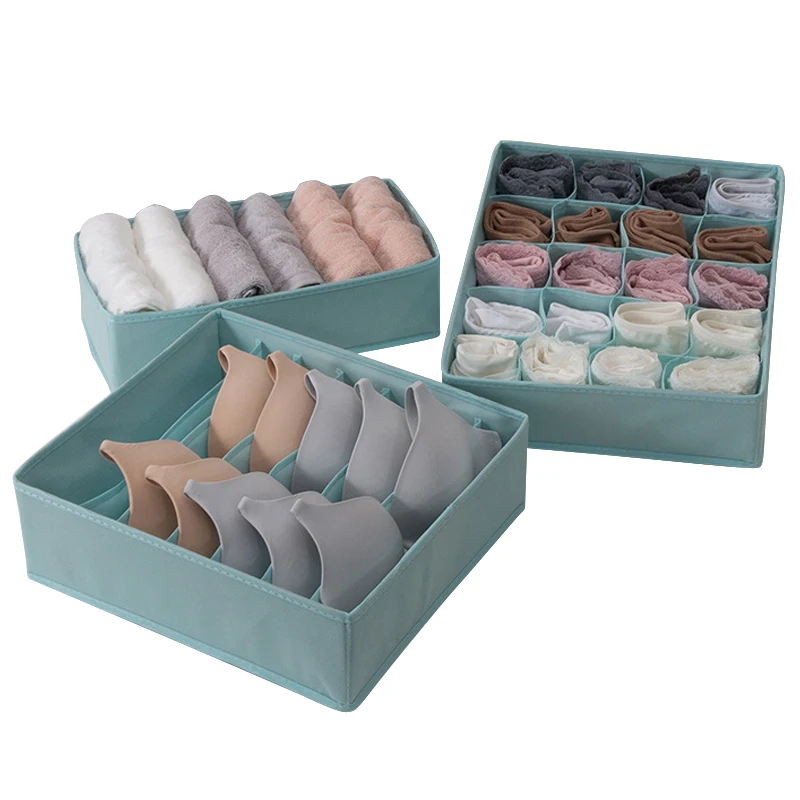 

3pcs/set Underwear Organizer Boxs Bras Socks Drawer Case Foldable Wardrobe Clothes Storage Box