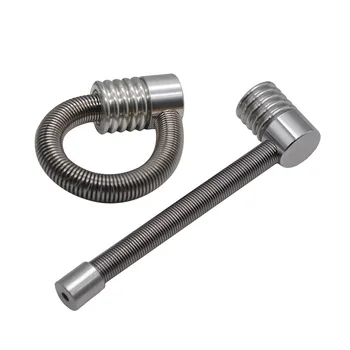 

Metal Spring Smoking Pipe Metal Portable Tobacco Pipe with Key Chain Cigarette Weed Grinder Cigarette Herb Weed