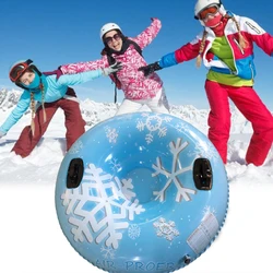 Outdoor Recreational Sports PVC Inflatable Ski Ring Thickened Cold-resistant Ski Mat Inflatable Ski Car Sled Skiing Board