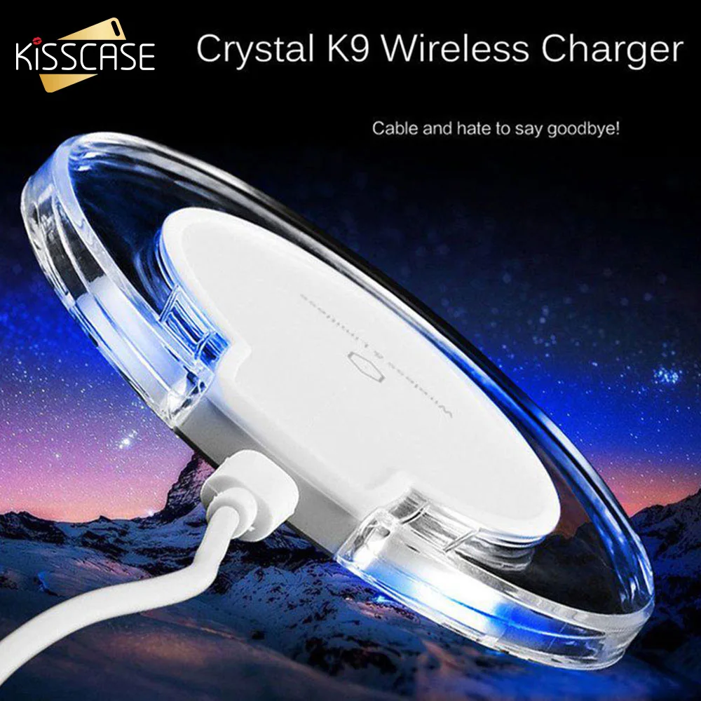 KISSCASE Быстрое беспроводное зарядное устройство для iPhone 6 7 8 X XS XR 11 портативная беспроводная зарядка для samsung S10 Plus Note10 Plus S10E