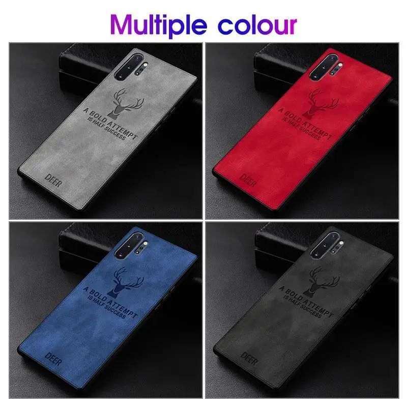 

Cloth Case Soft Cover For Samsung Galaxy Note10 Plus Deer Case For Galaxy A10 A20 A30 A40 A50 A60 A70 M40 M20 Frame Fabric Shell