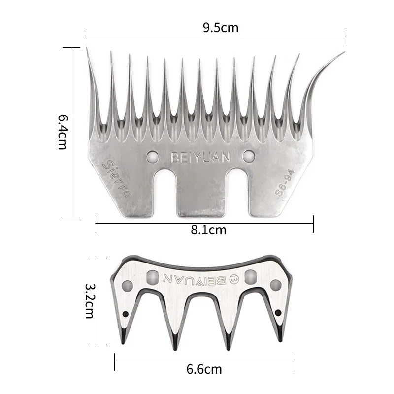 Sheepshearing Durable 9 Tooth/13 Tooth Sheep Goats Shearing Clipper Curved Tooth Blade Sheep Clipper Shear Scissor Cutting Blade 3