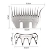 Sheepshearing Durable 9 Tooth/13 Tooth Sheep Goats Shearing Clipper Curved Tooth Blade Sheep Clipper Shear Scissor Cutting Blade 3