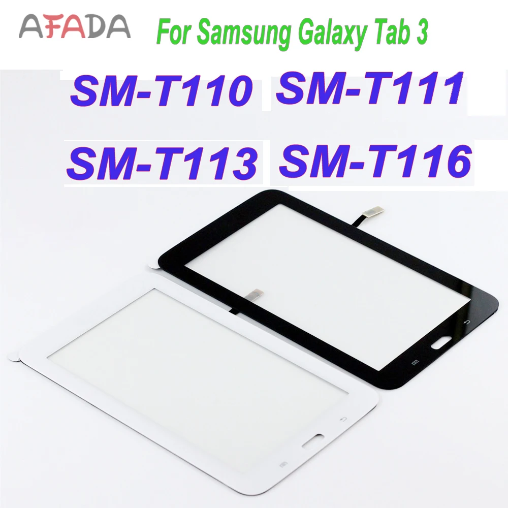 7 "Vetro Anteriore Per Samsung Galaxy Tab 3 T110 Sm-T110 T111 Touch Screen T113 T116 Touch Screen Digitizer Replacment