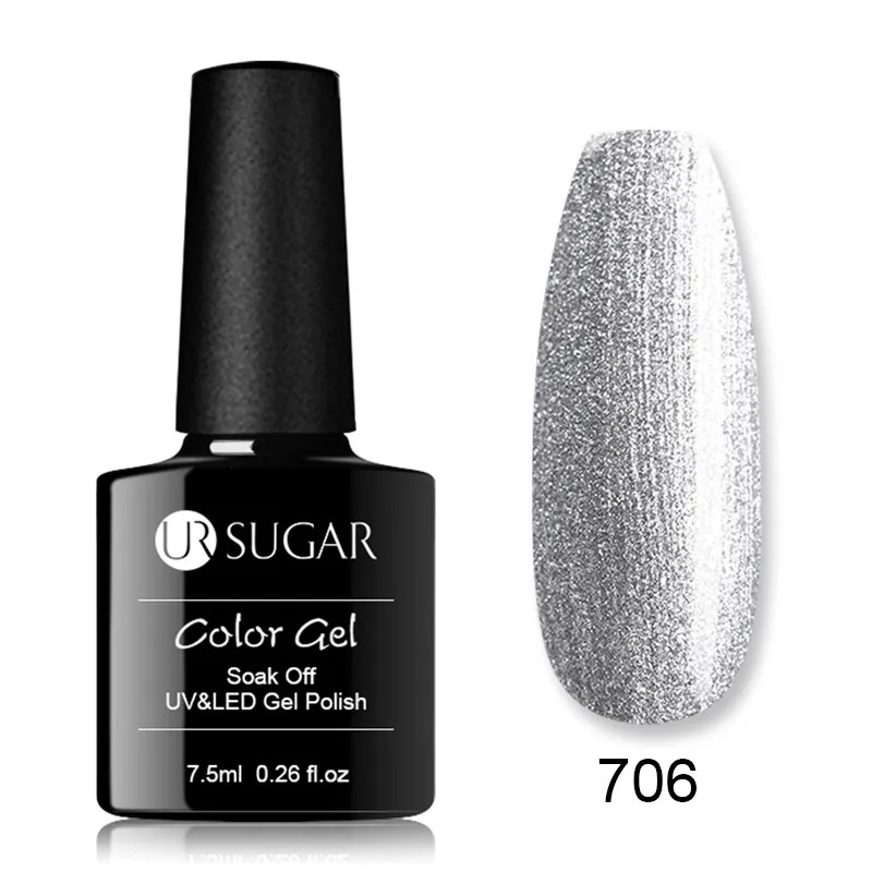 Ur Sugar 7,5 мл Гель-лак для ногтей гибридные лаки для маникюра ногтей Полупостоянный УФ светодиодный Гель-лак для дизайна ногтей базовое верхнее покрытие - Цвет: 706