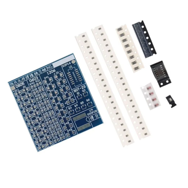 Welding Practice Board SMD Component Welding Tools DIY Kit Resitor Diode Transistor Training Learning Electronic Kits