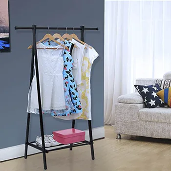 

Bedroom Coat Rack Removable Clothes Hanger Floor Stand Coat Rack Triangle Hanging Clothes Storage Rack Shelf